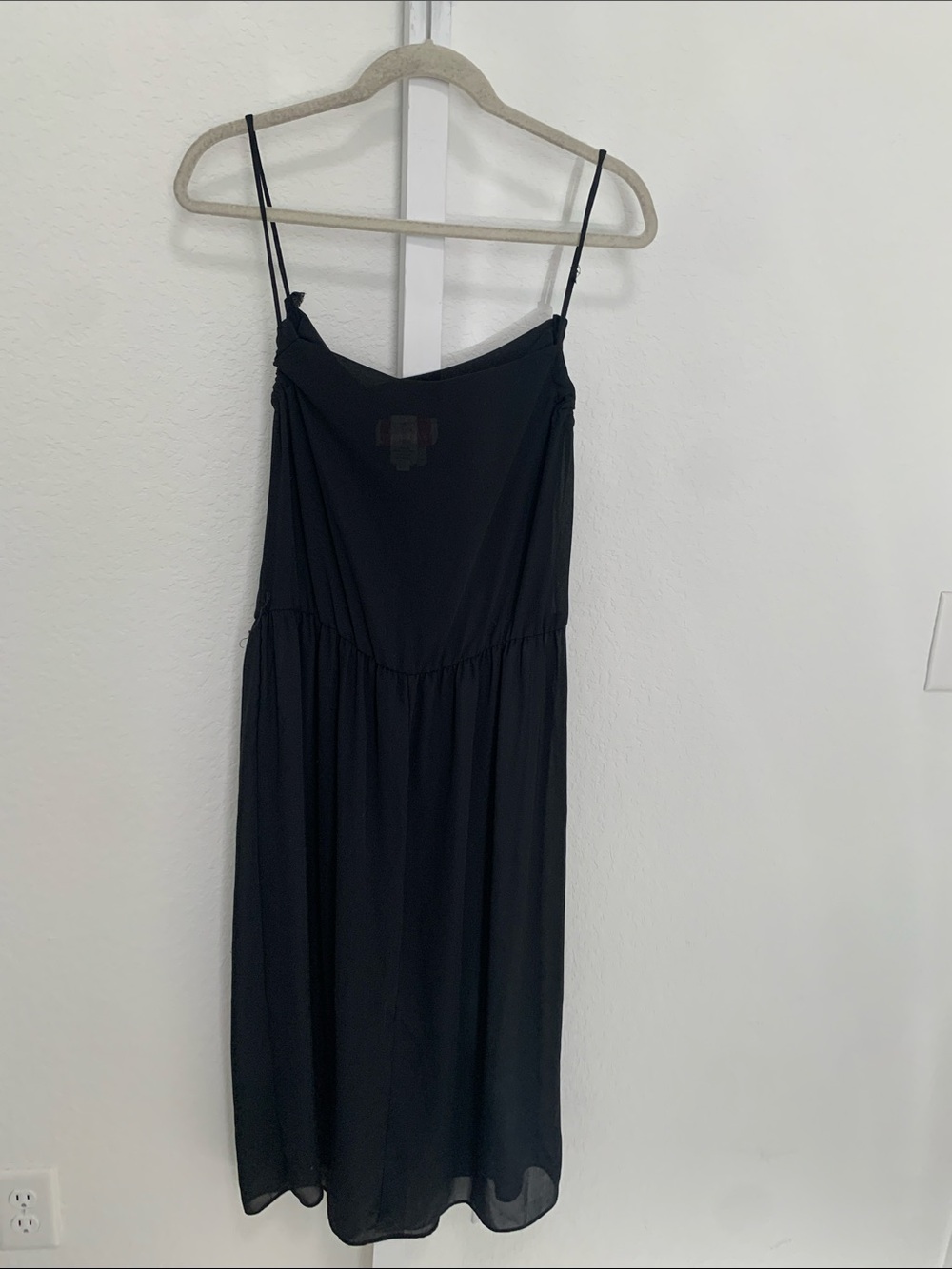 Vintage Vicky Vaughn Classic Black Slip Dress with Cowl Neck - Picture 5 of 8